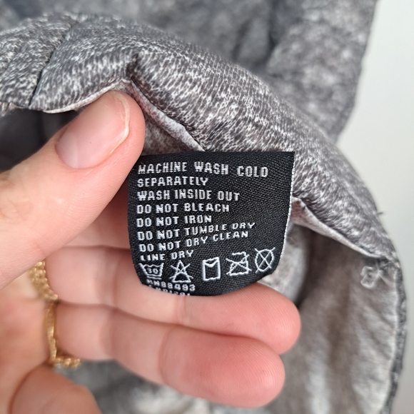 Blanc Noir Grey Down Filled Full Zip Transitional Packable Puffer Vest Coat Sz S - Picture 7 of 8